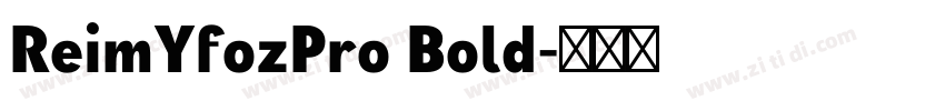 ReimYfozPro Bold字体转换